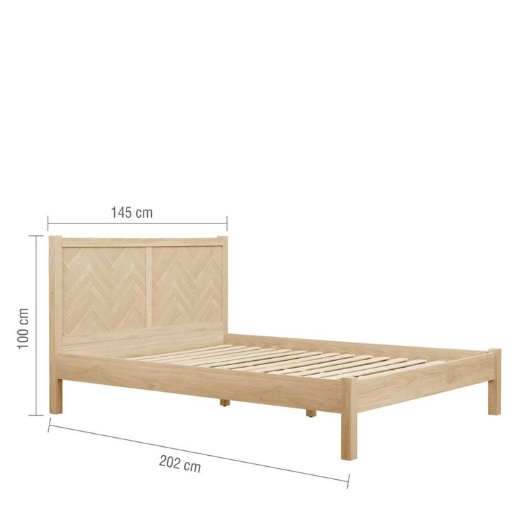 Herringford Bed - Oak - Sizes Available