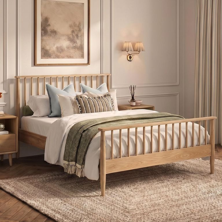 Jenson Oak Bed - Slatted - Sizes Available