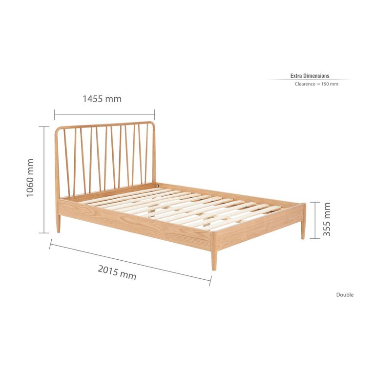 Jesper Bed - Oak - Sizes Available