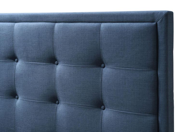 Gainford Ottoman Storage Bed - Bolero Blue Steel Fabric - Sizes Available