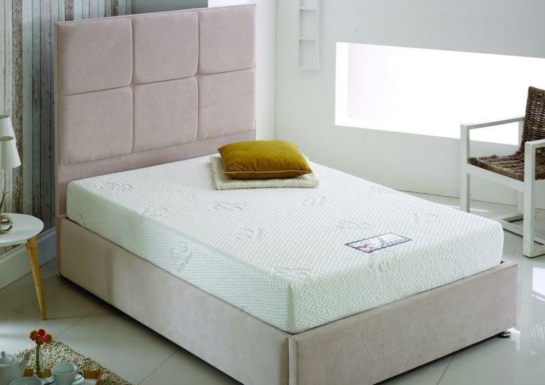 Silver 15cm Reflex Visco Memory Foam Divan Bed