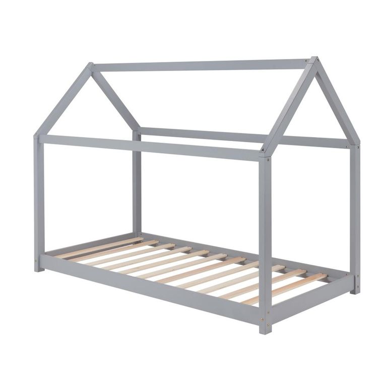 Kids House Bed - Grey