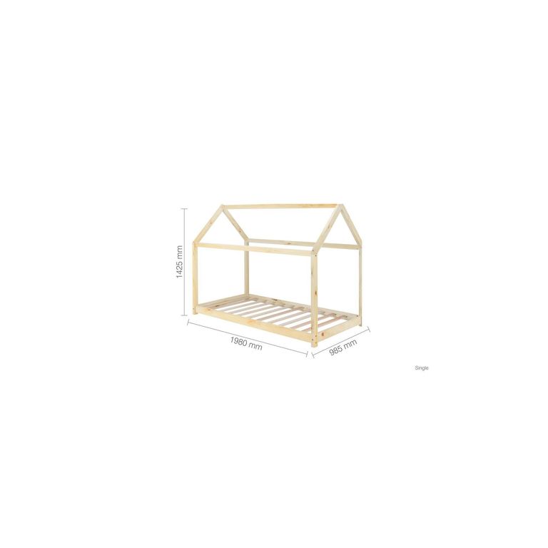 Kids House Bed - Pine