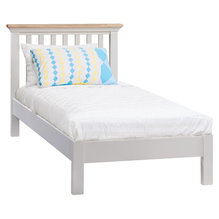 Cotswold Bed - Slatted - Oak and Painted - Sizes Available