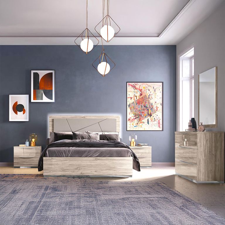 Laura Oak Grain Effect Bed Sizes Available