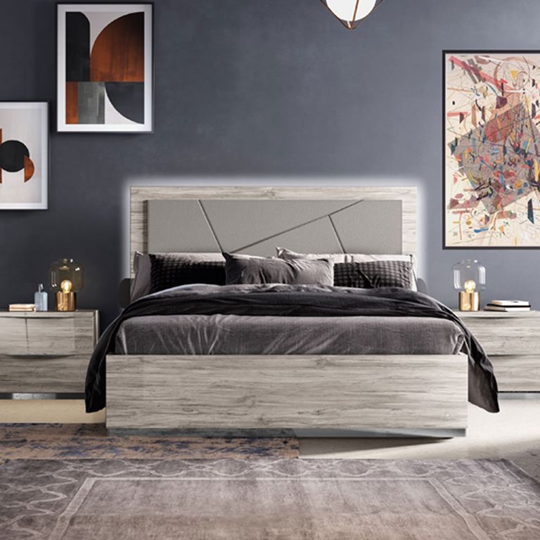 Laura Oak Grain Effect Bed Sizes Available