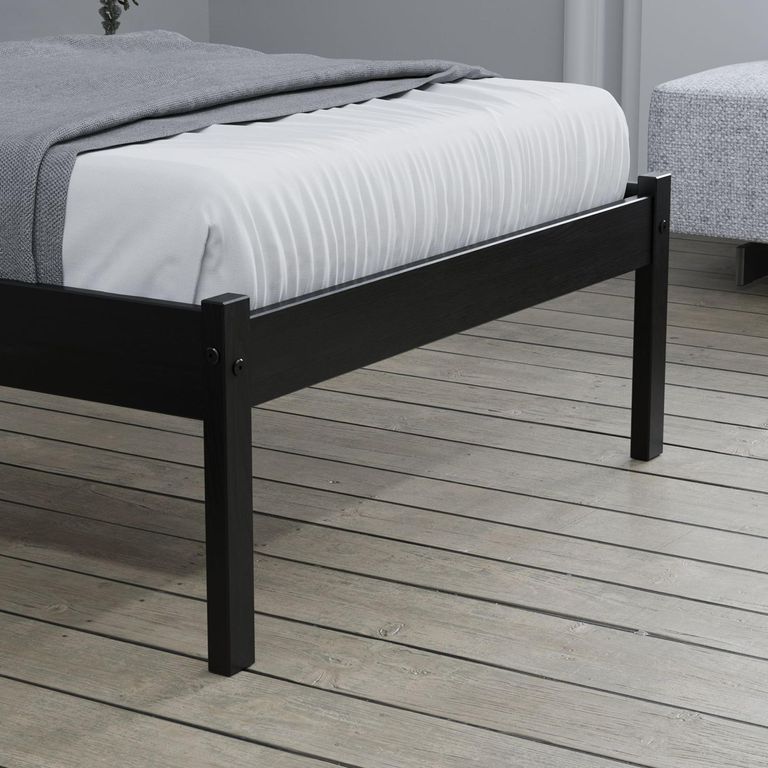 Luka Bed - Black Wood - Sizes Available