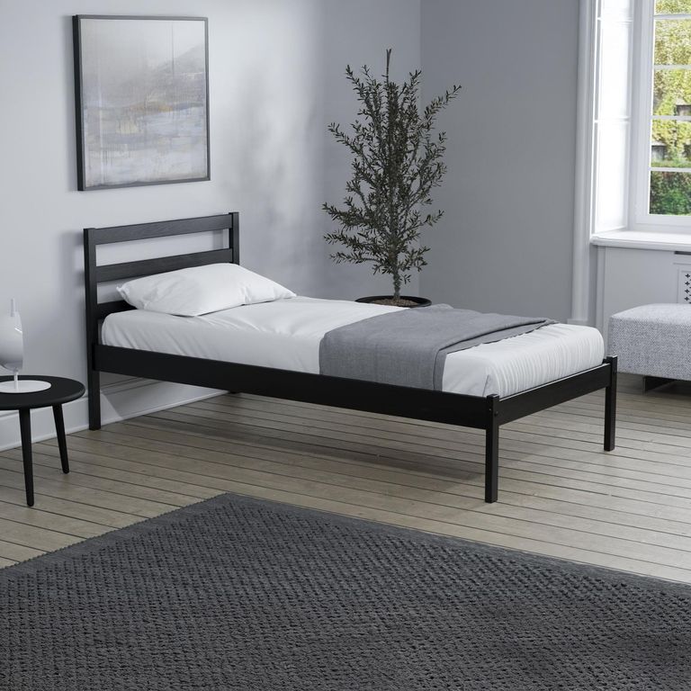 Luka Bed - Black Wood - Sizes Available