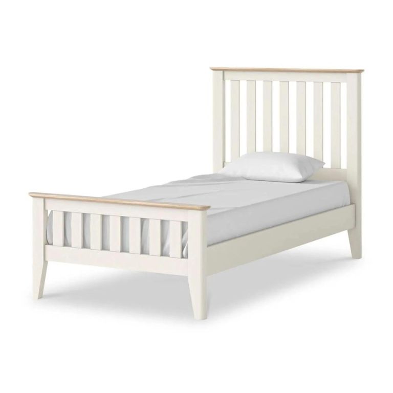 Marlow Slatted Bed - White - 3ft Single