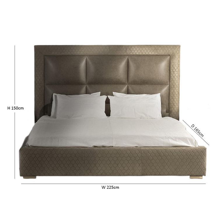 Marylin Bed - Leather - Sizes Available