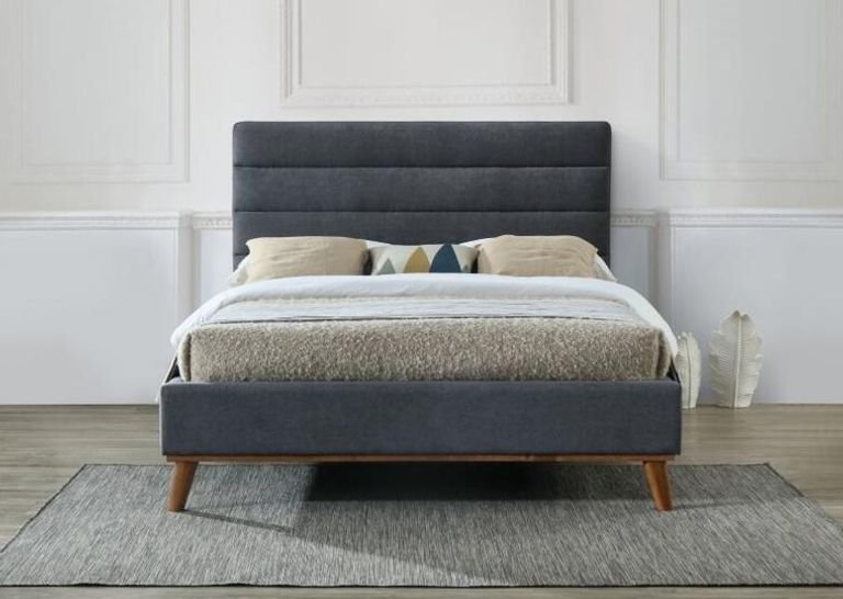 Mayfair Bed - Dark Grey Fabric - Sizes Available