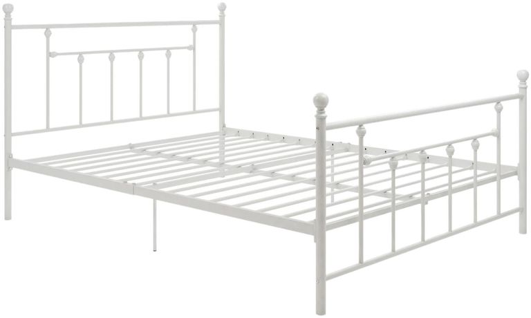 Melton White Metal Bed - Sizes Available - 3236198UK