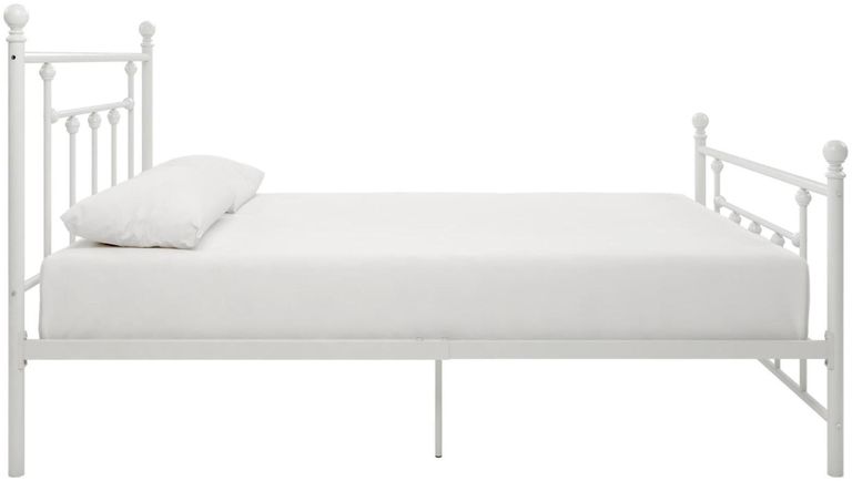Melton White Metal Bed - Sizes Available - 3236198UK