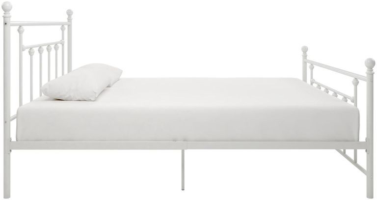 Melton White Metal Bed - Sizes Available - 3236198UK
