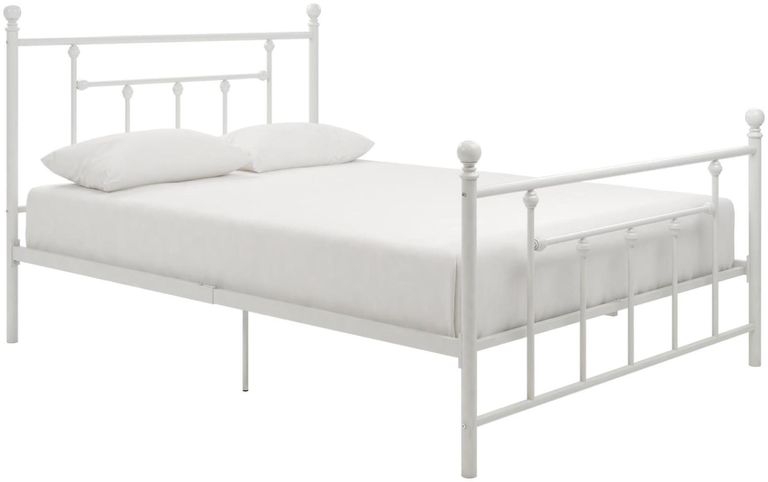 Melton White Metal Bed - Sizes Available - 3236198UK