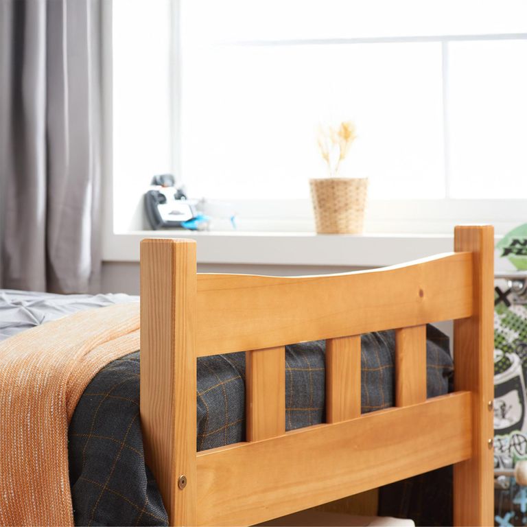 Miami Slatted Bed - Antique Pine - Sizes Available