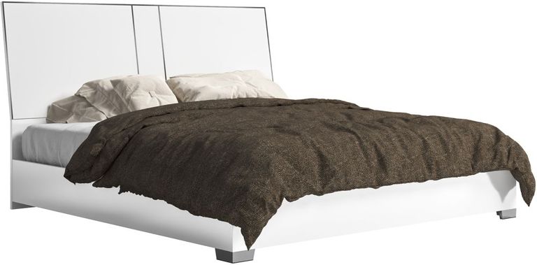 Modern Bianca Bed - White - Sizes Available