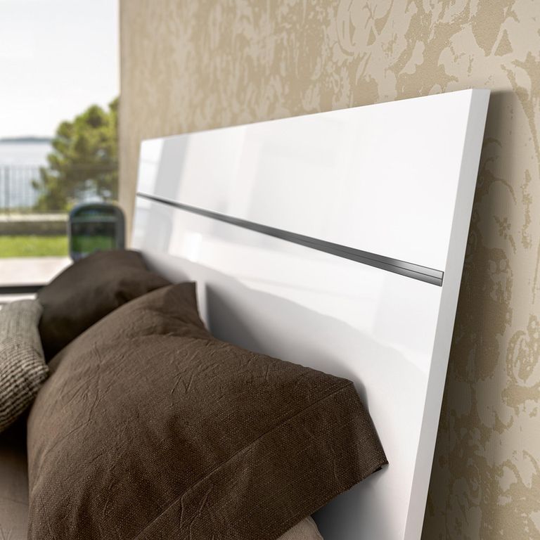 Modern Luna Bed - White - Sizes Available