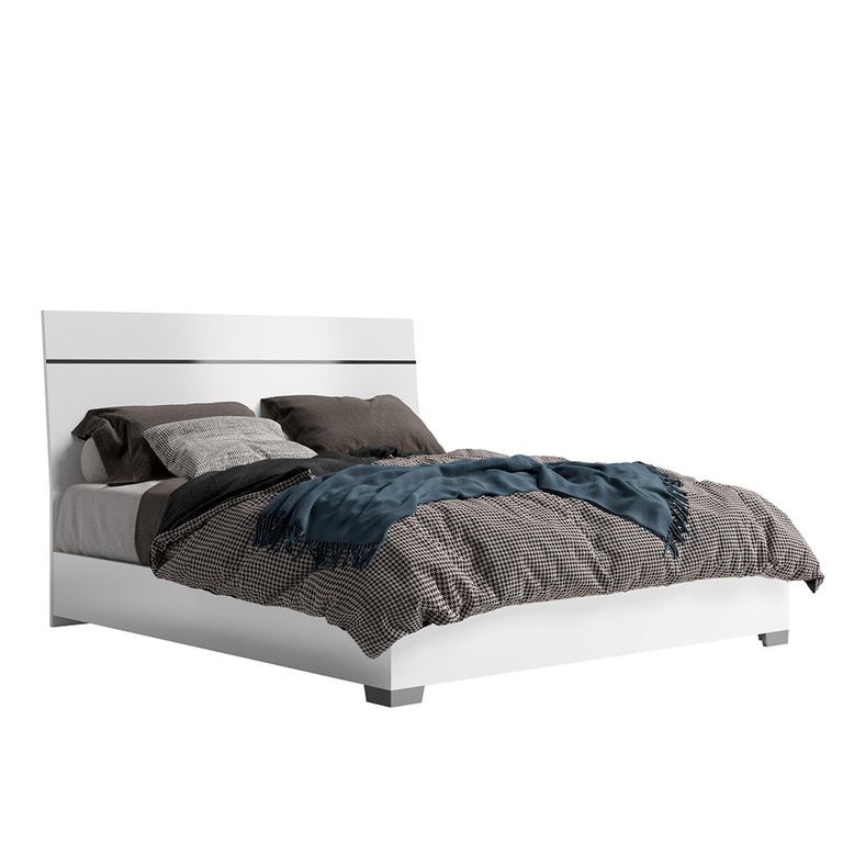 Modern Luna Bed - White - Sizes Available