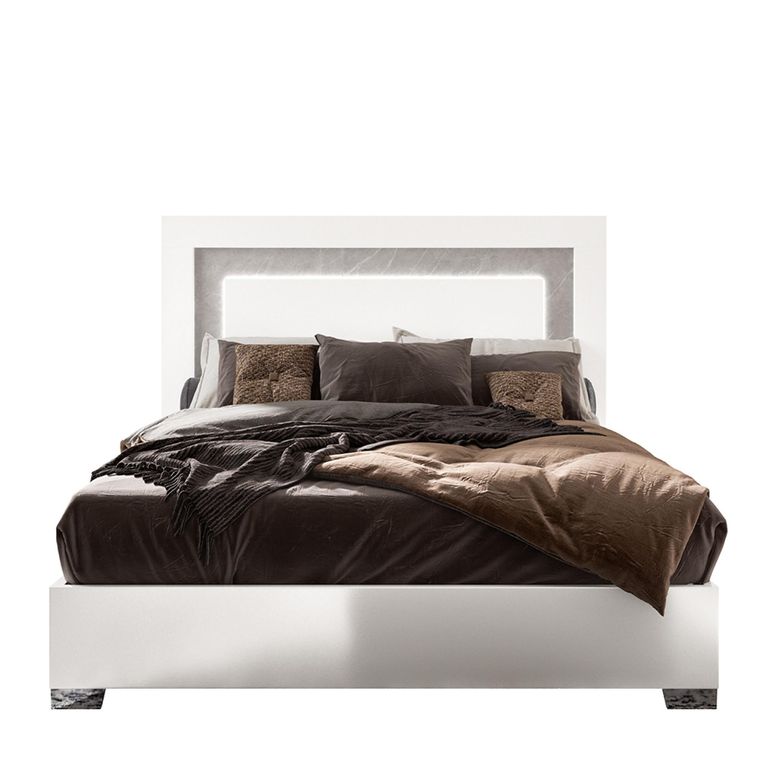 Modern Mara Bed - White - Sizes Available