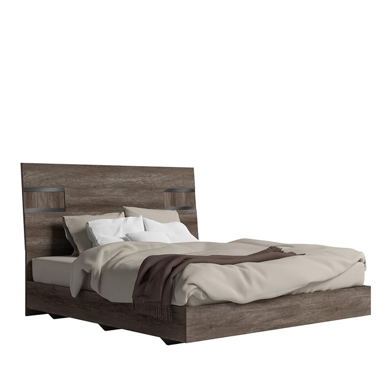 Modern Medea Bed - Vintage Oak - Sizes Available