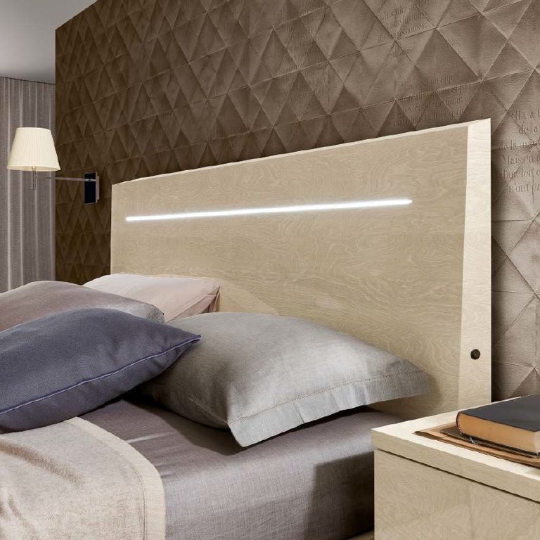 Ambra Bed - Sand Birch - Sizes Available