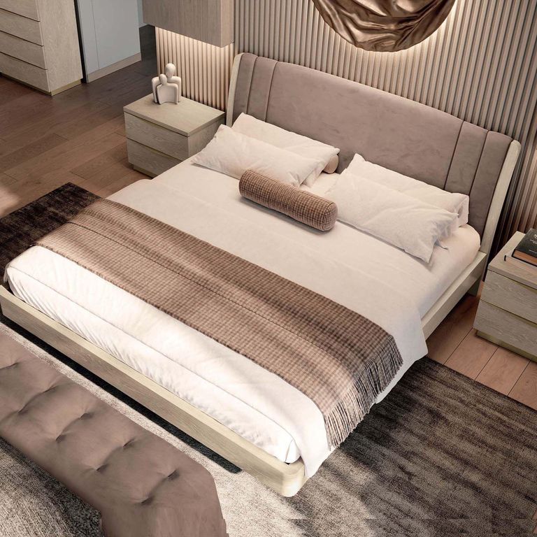 Denali Bed - Sand Birch - Nabuk - Trendy - Sizes Available