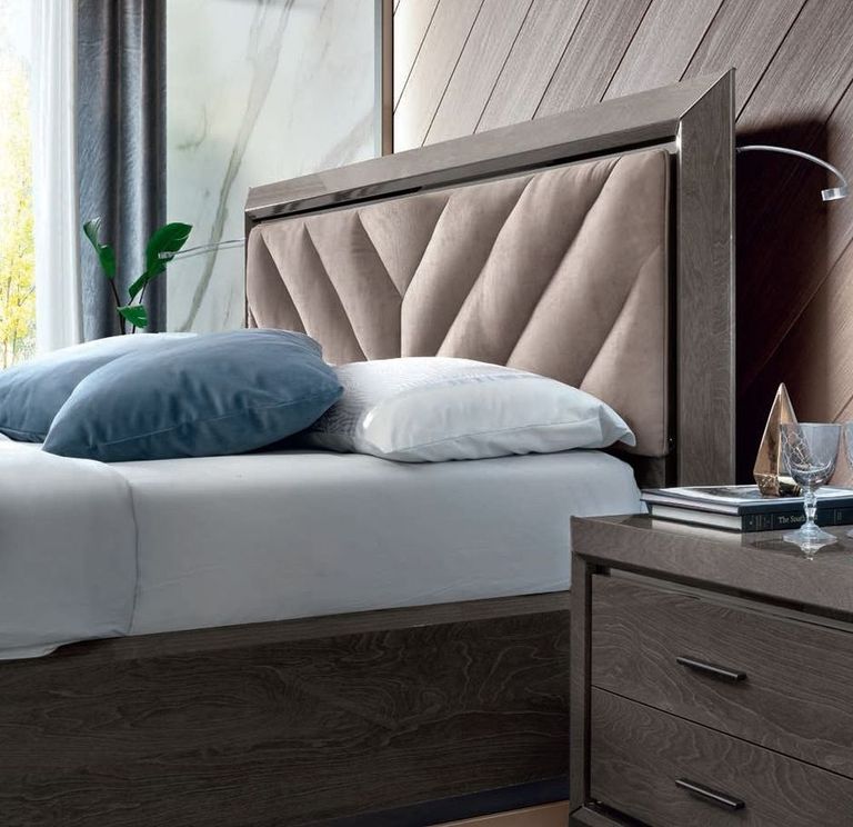 Elite Bed - Upholstered Headboard - Silver Birch - Sizes Available