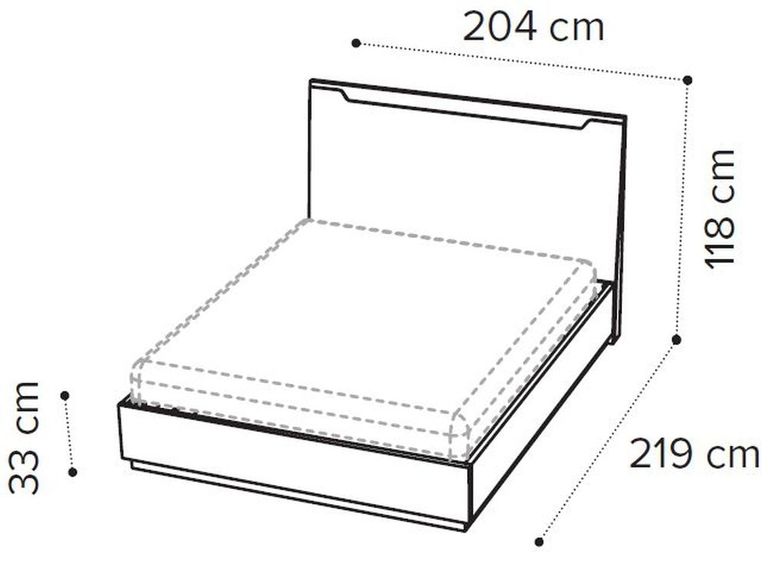 Kharma Bed - White - Sizes Available