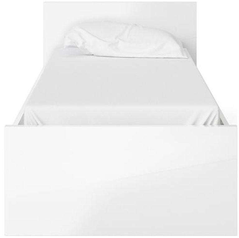 Naia White Gloss 3ft Single Bed