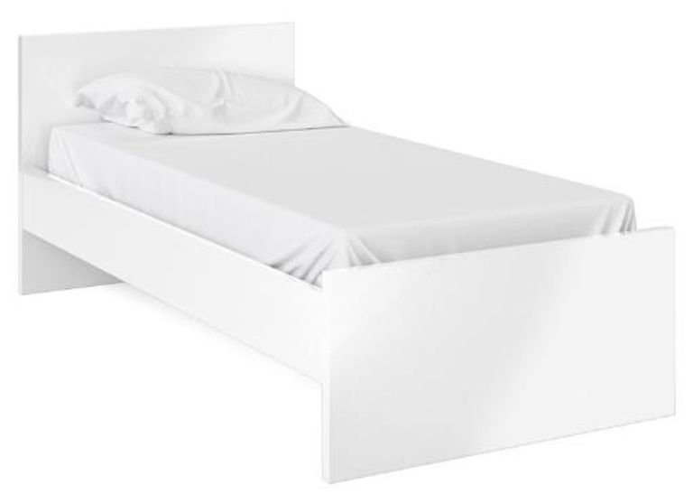 Naia White Gloss 3ft Single Bed