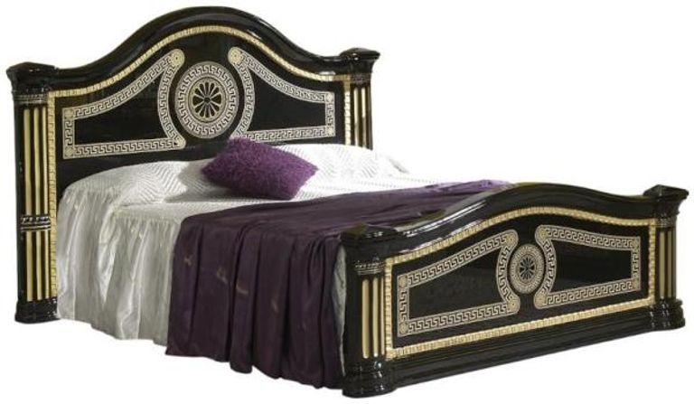New Serena Black Italian Bed - Sizes Available