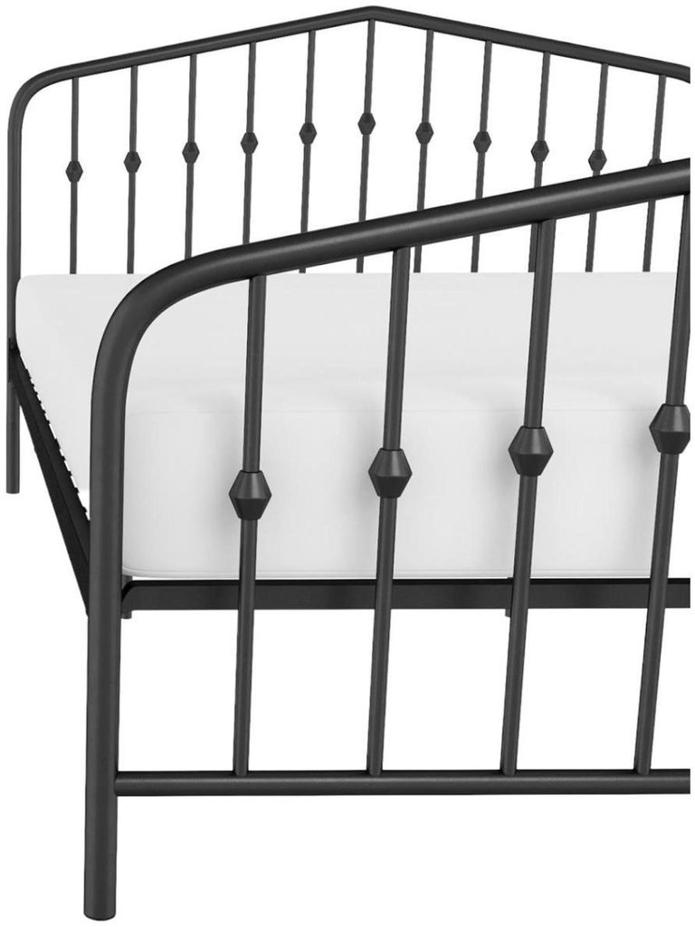 Nowata Bushwick Black Metal Bed - Sizes Available - 4044029NUK