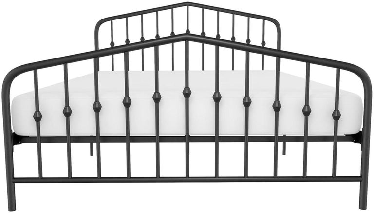 Nowata Bushwick Black Metal Bed - Sizes Available - 4044029NUK