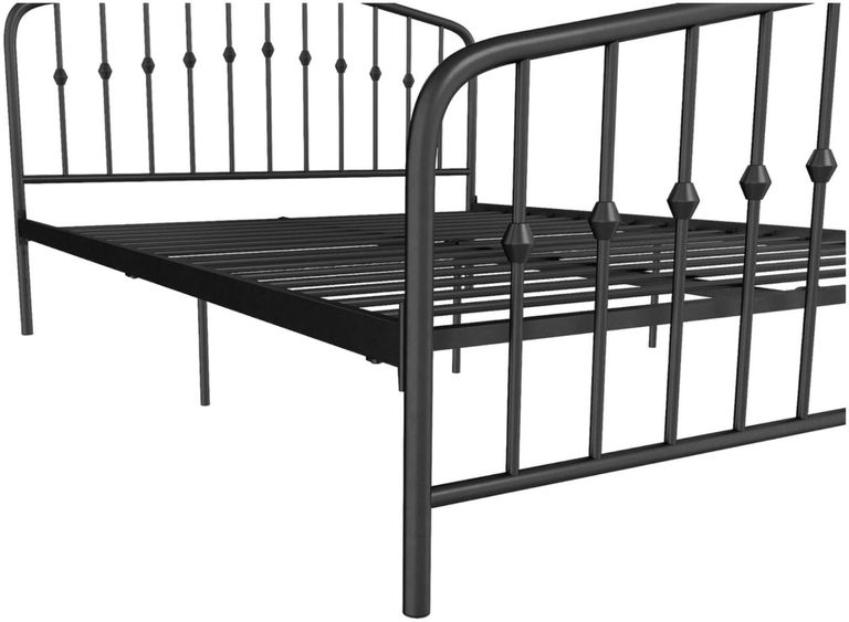 Nowata Bushwick Black Metal Bed - Sizes Available - 4044029NUK