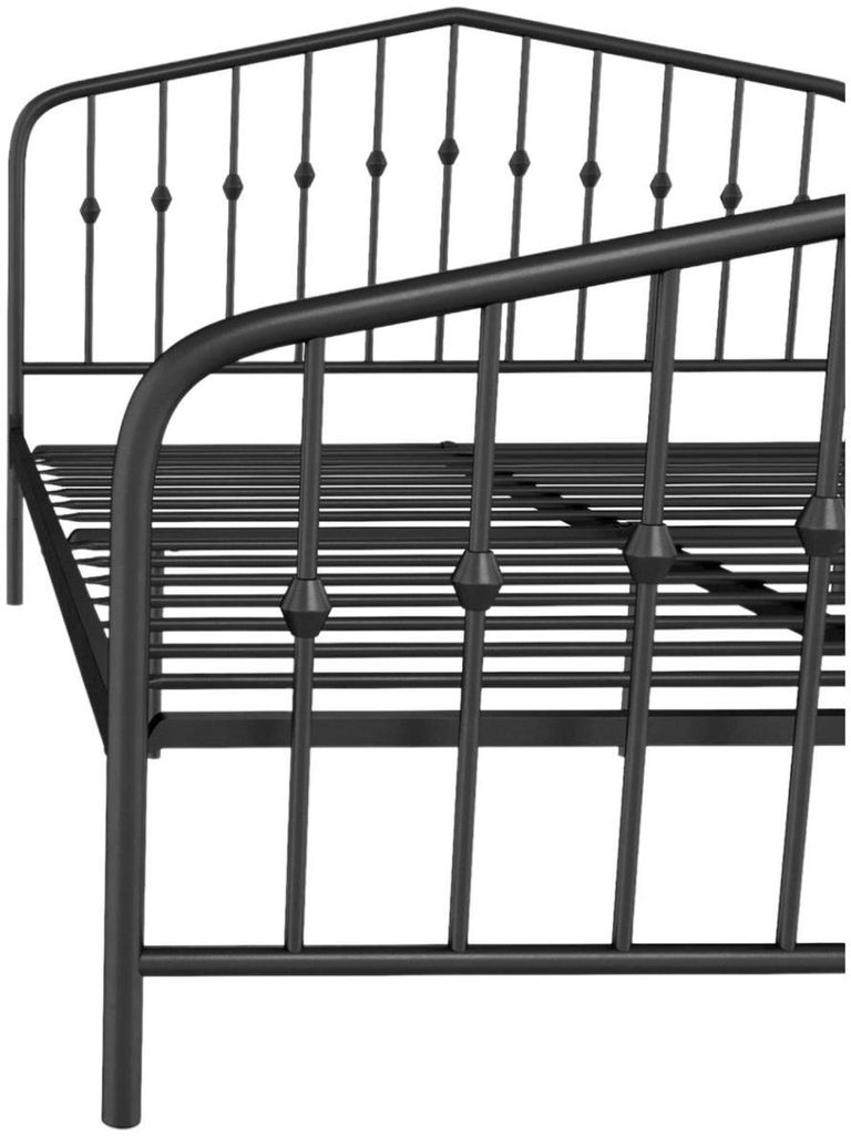 Nowata Bushwick Black Metal Bed - Sizes Available - 4044029NUK