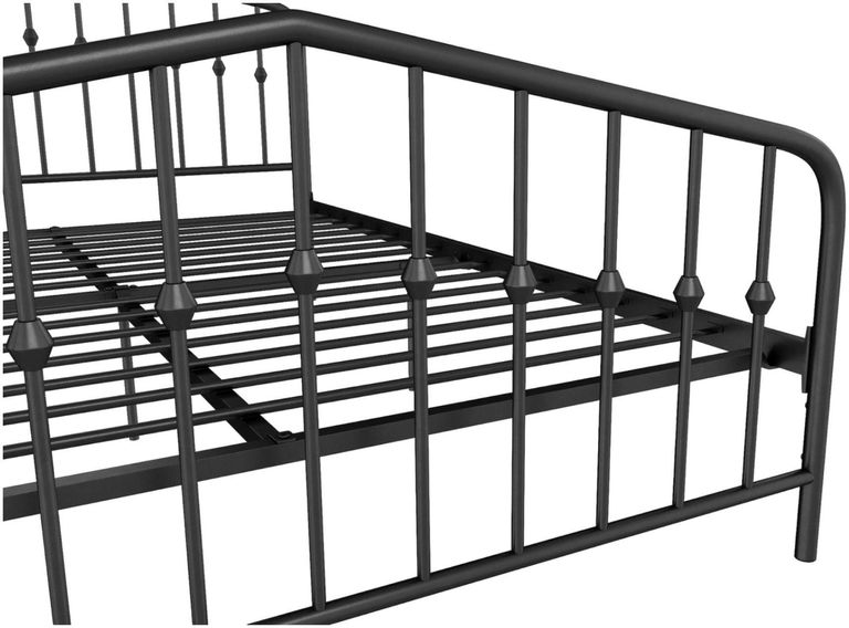 Nowata Bushwick Black Metal Bed - Sizes Available - 4044029NUK