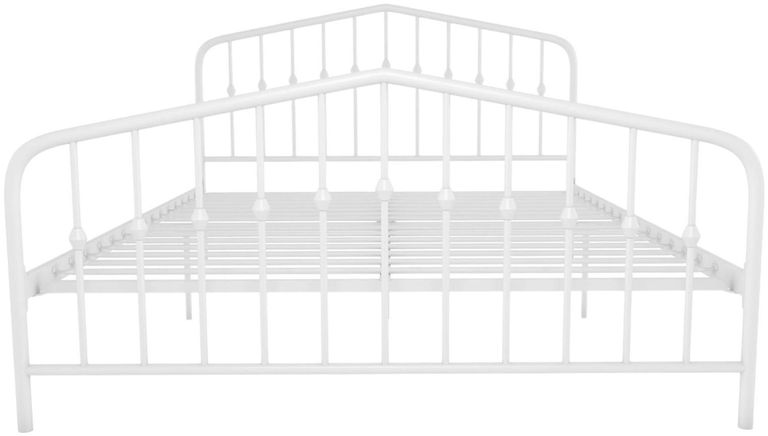 Nowata Bushwick White Metal Bed - Sizes Available - 4044129NUK