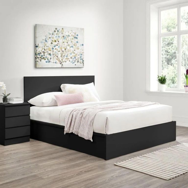 Oslo Ottoman Storage Bed - Black - Sizes Available