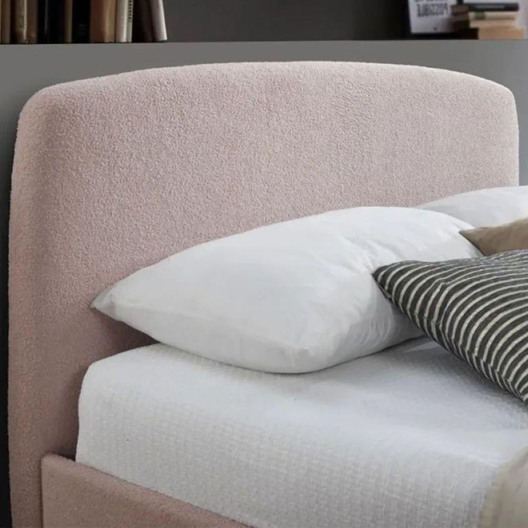 Otley Bed - Blush Pink Fabric - Sizes Available