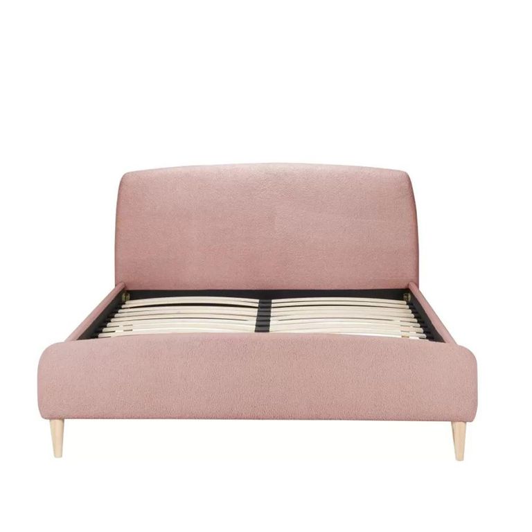 Otley Bed - Blush Pink Fabric - Sizes Available