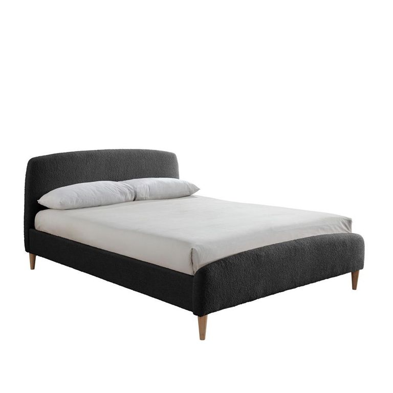 Otley Bed - Charcoal Fabric - Sizes Available