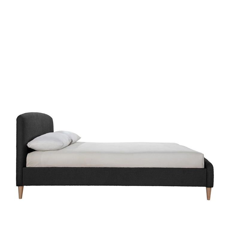 Otley Bed - Charcoal Fabric - Sizes Available