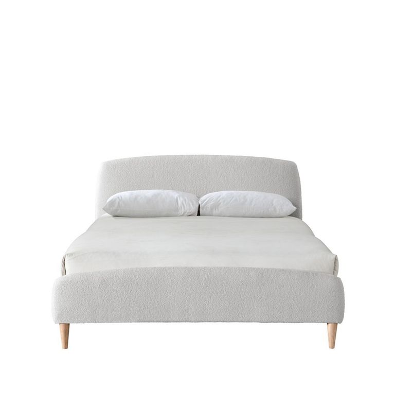 Otley Bed - Dove Grey Fabric - Sizes Available