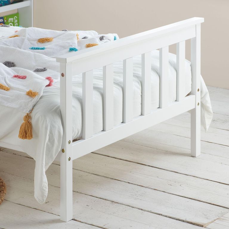 Oxford Bed - White Wood - Sizes Available