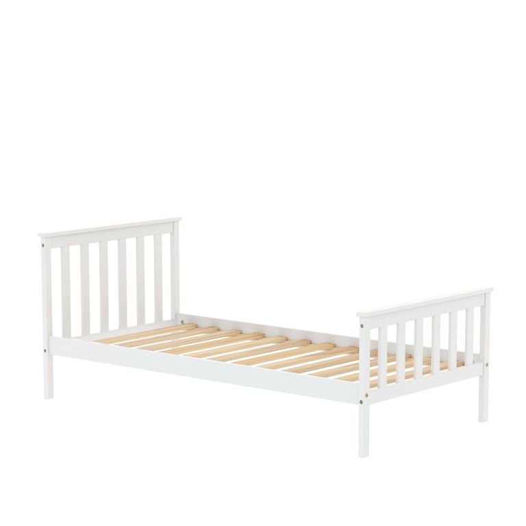 Oxford Bed - White Wood - Sizes Available