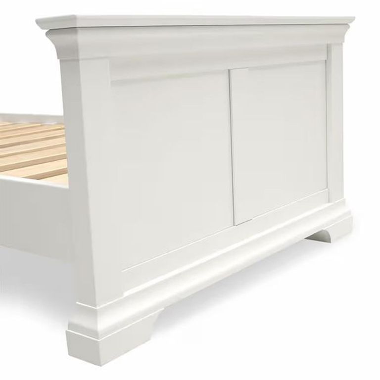 Paisley White Painted High Foot End Bed - Sizes Available