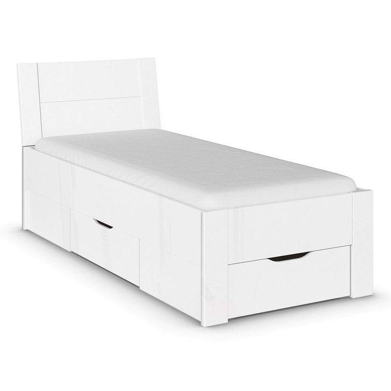 Rauch Aditio 3ft Single Bed - High Gloss White