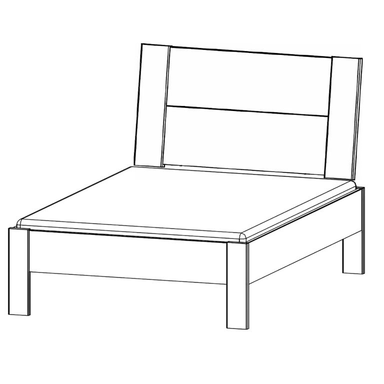 Rauch Aditio 3ft Single Bed - Silk Grey