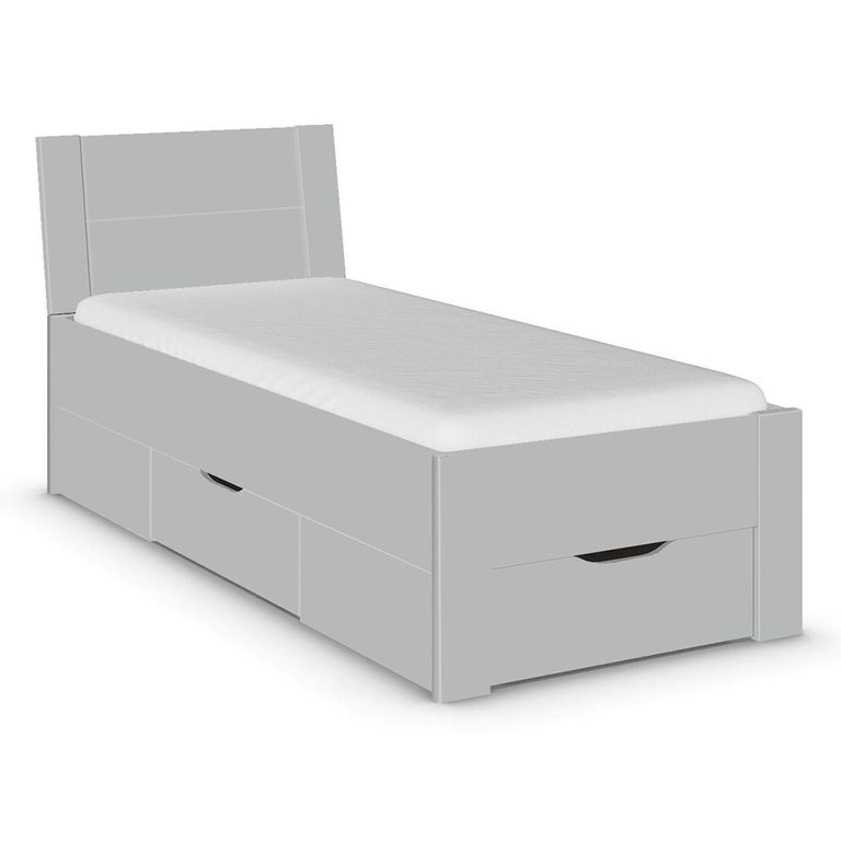 Rauch Aditio 3ft Single Bed - Silk Grey